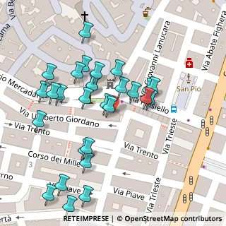 Mappa Via Umberto Giordano, 74015 Martina Franca TA, Italia (0.05357)