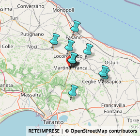 Mappa Vico II dei Mille, 74015 Martina Franca TA, Italia (8.36091)