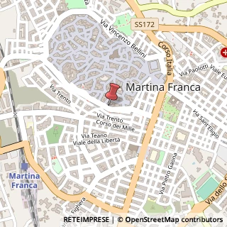 Mappa Via Mercadante, 36, 74015 Martina Franca, Taranto (Puglia)