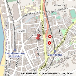Mappa Via Virgilio, 39, 80053 Castellammare di Stabia, Napoli (Campania)