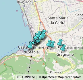 Mappa Via Vittoria Aganoor, 80053 Castellammare di Stabia NA, Italia (0.99158)