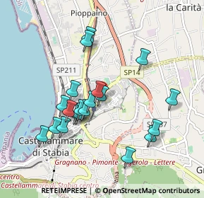 Mappa Via Vittoria Aganoor, 80053 Castellammare di Stabia NA, Italia (0.951)