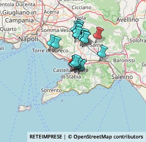 Mappa Via Vittoria Aganoor, 80053 Castellammare di Stabia NA, Italia (10.0045)