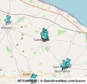 Mappa Via Vittorio Veneto, 72012 Carovigno BR, Italia (4.58357)