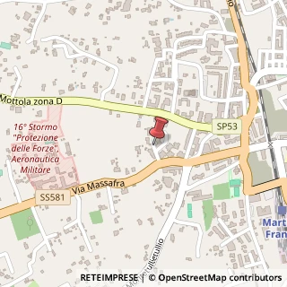 Mappa Via Massafra, 49, 74015 Martina Franca TA, Italia, 74015 Martina Franca, Taranto (Puglia)