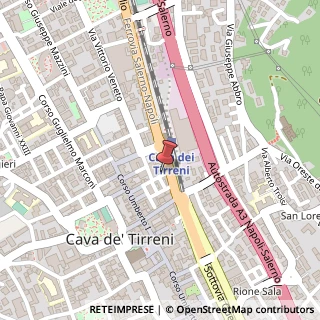 Mappa Via Andrea Sorrentino, 33, 84013 Cava de' Tirreni, Salerno (Campania)