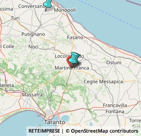 Mappa Via Giovanni Giolitti, 74015 Martina Franca TA, Italia (7.73)