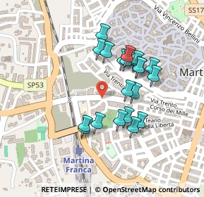 Mappa Via Leopoldo Cicero, 74015 Martina Franca TA, Italia (0.2055)