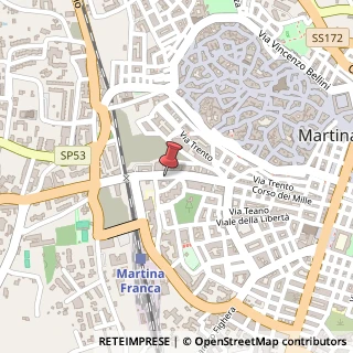 Mappa Corso dei Mille, 163, 74015 Martina Franca, Taranto (Puglia)