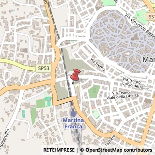 Mappa Viale della Stazione, 3, 74015 Martina Franca, Taranto (Puglia)