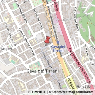 Mappa Viale Giuseppe Garibaldi, 2, 84013 Cava de' Tirreni, Salerno (Campania)