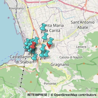 Mappa Via Francesco Petrarca, 80054 Gragnano NA, Italia (1.597)