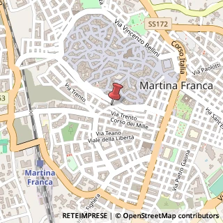 Mappa Via R. Goffredo, 10, 74015 Martina Franca, Taranto (Puglia)