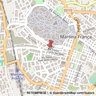 Mappa Via Trento, 104, 74015 Martina Franca, Taranto (Puglia)