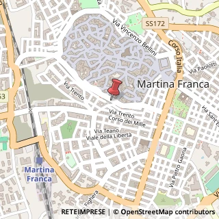 Mappa Via Mercadante, 115, 74015 Martina Franca, Taranto (Puglia)