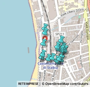 Mappa Via Ugo Cafiero, 80053 Castellammare di Stabia NA, Italia (0.2135)