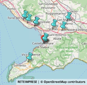Mappa Via Ugo Cafiero, 80053 Castellammare di Stabia NA, Italia (6.57364)
