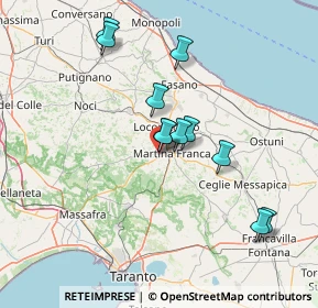 Mappa Via Mottola ZI km 2.200 Zona D, 74015 Martina Franca TA, Italia (13.73727)