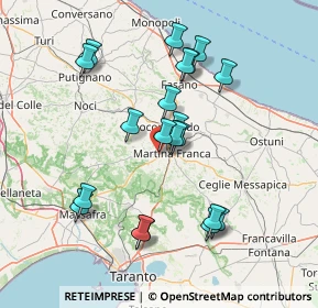 Mappa Via Mottola ZI km 2.200 Zona D, 74015 Martina Franca TA, Italia (15.3065)