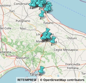 Mappa Via Mottola ZI km 2.200 Zona D, 74015 Martina Franca TA, Italia (18.58)