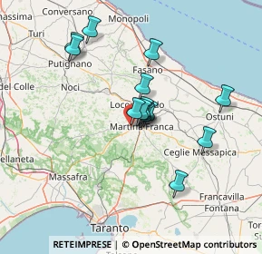 Mappa Via Mottola ZI km 2.200 Zona D, 74015 Martina Franca TA, Italia (11.94714)