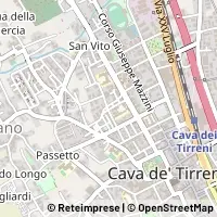 Mapa Cava de' Tirreni