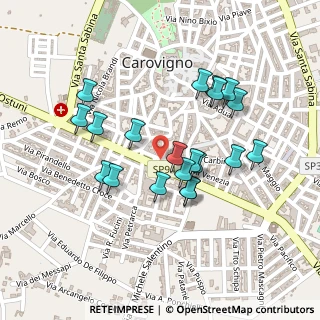 Mappa Via Baccatani, 72012 Carovigno BR, Italia (0.222)