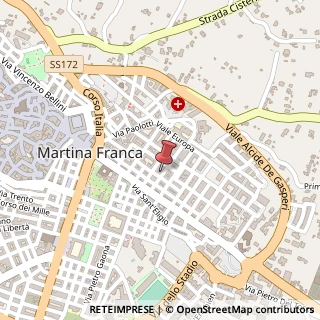 Mappa Via Berardo Leone, 23, 74015 Martina Franca, Taranto (Puglia)