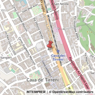 Mappa Via Vittorio Veneto, 13, 84013 Cava de' Tirreni, Salerno (Campania)