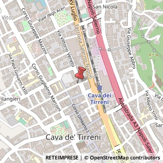Mappa Via Andrea Guerritore, 24, 84013 Cava de' Tirreni, Salerno (Campania)