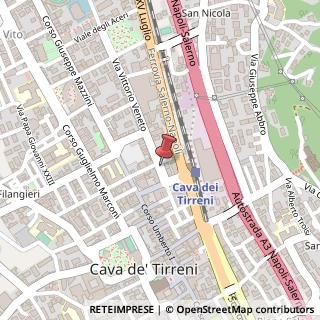 Mappa Via Vittorio Veneto, 19, 84013 Cava de' Tirreni, Salerno (Campania)