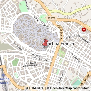 Mappa Via Malcantone, 7, 74015 Martina Franca, Taranto (Puglia)
