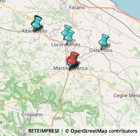 Mappa Via Giuseppe Verdi, 74015 Martina Franca TA, Italia (6.19333)