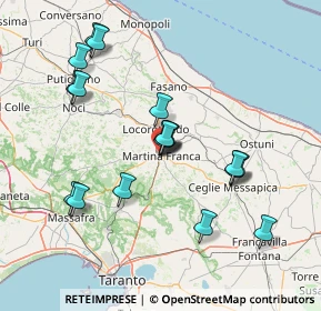 Mappa Via Giuseppe Verdi, 74015 Martina Franca TA, Italia (15.51556)