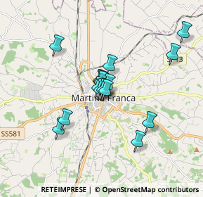 Mappa Via Giuseppe Battaglini, 74015 Martina Franca TA, Italia (1.37563)