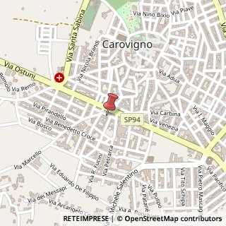 Mappa Via Giovanni Boccaccio, 12, 72012 Carovigno, Brindisi (Puglia)