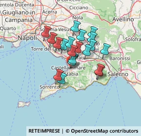 Mappa Via Gabriele d'Annunzio, 80053 Castellammare di Stabia NA, Italia (10.35)