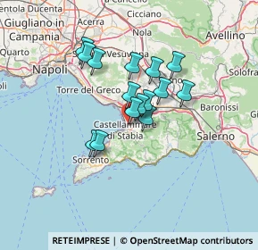 Mappa Via Gabriele d'Annunzio, 80053 Castellammare di Stabia NA, Italia (10.406)