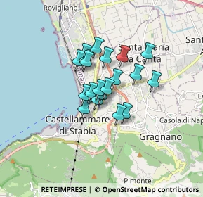 Mappa Via Gabriele d'Annunzio, 80053 Castellammare di Stabia NA, Italia (1.1455)