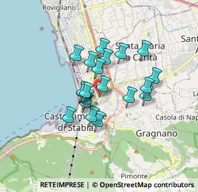 Mappa Via Gabriele d'Annunzio, 80053 Castellammare di Stabia NA, Italia (1.3305)