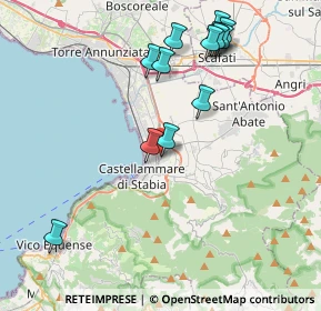 Mappa Via Gabriele d'Annunzio, 80053 Castellammare di Stabia NA, Italia (4.58923)