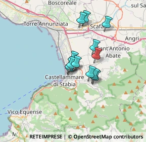 Mappa Via Gabriele d'Annunzio, 80053 Castellammare di Stabia NA, Italia (2.42308)