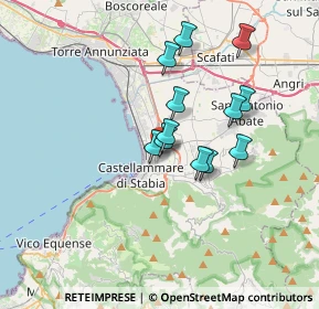 Mappa Via Gabriele d'Annunzio, 80053 Castellammare di Stabia NA, Italia (2.99583)
