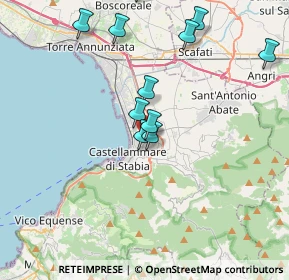 Mappa Via Gabriele d'Annunzio, 80053 Castellammare di Stabia NA, Italia (4.44833)