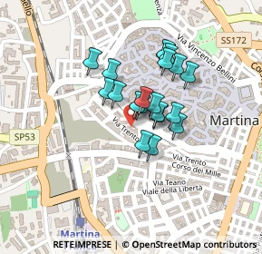 Mappa Via Mulino San Martino, 74015 Martina Franca TA, Italia (0.159)