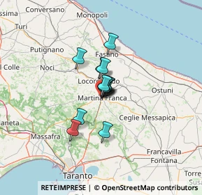 Mappa Via Mulino San Martino, 74015 Martina Franca TA, Italia (6.83)