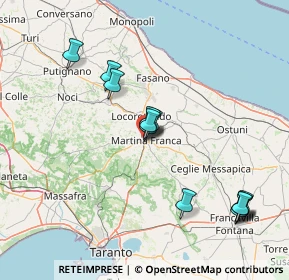 Mappa Via Mulino San Martino, 74015 Martina Franca TA, Italia (16.66923)