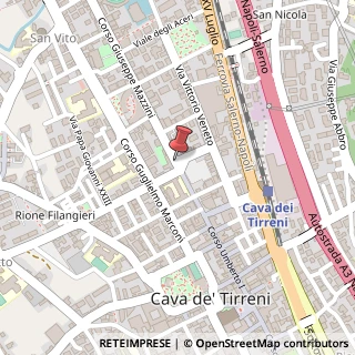 Mappa Corso Giuseppe Mazzini,  39, 84013 Cava de' Tirreni, Salerno (Campania)