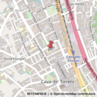 Mappa Corso Mazzini, 10, 84013 Cava de' Tirreni, Salerno (Campania)