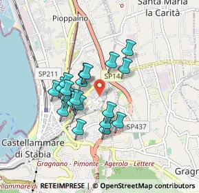 Mappa Via P. Tibullo, 80053 Castellammare di Stabia NA, Italia (0.7395)